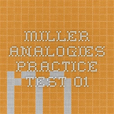 millers analogies test practice